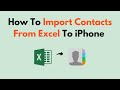 How to Import Contacts from Excel to iPhone (CSV to iCloud or iOS Contacts Sync Guide)