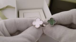 Обзор Van Cleef \u0026 Arpels кольцо Magic Alhambra Between the Finger оригинальное изделие!