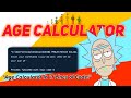 Create an Age Calculator in Python in Just 17 Lines of Code! (Beginner Friendly)
