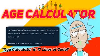 Create an Age Calculator in Python in Just 17 Lines of Code! (Beginner Friendly)