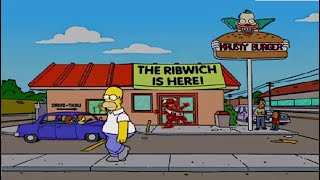 The Simpsons S14E12 - Homer Becomes Obsessed With The Ribwich Sandwich | Check Description ⬇️
