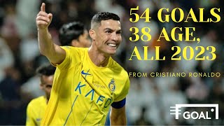 Cristiano Ronaldo ALL 54 GOALS in 2023 with Commentary Top Scorer of the Year - Goal Top ranking