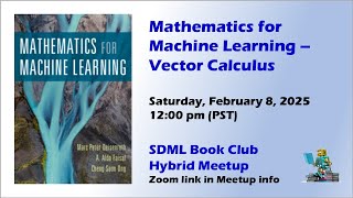 Vector Calculus - Mathematics for Machine Learning