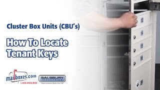 Mailboxes.com | How to Locate Tenant Keys for Cluster Box Unit Mailboxes