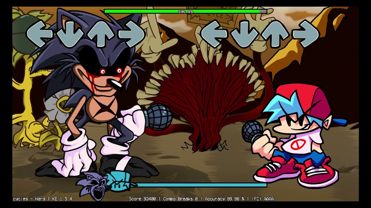 Fnf Vs Sonic Exe V2 0 Cycles Youtube