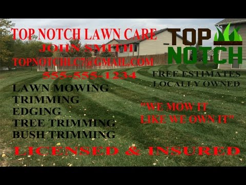 How to Make Lawn Care Flyers and Postcards For Free How to Make Lawn Care Flyers and Postcards For Free