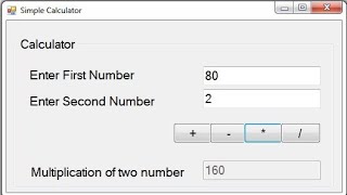 Building Simple Calculator Using Visual Basic VB.Net
