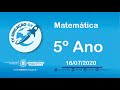 Matemática 5° ano - 16/07/2020