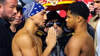Teofimo Lopez vs Shakur Stevenson FULL Weigh In & INTENSE Face Off