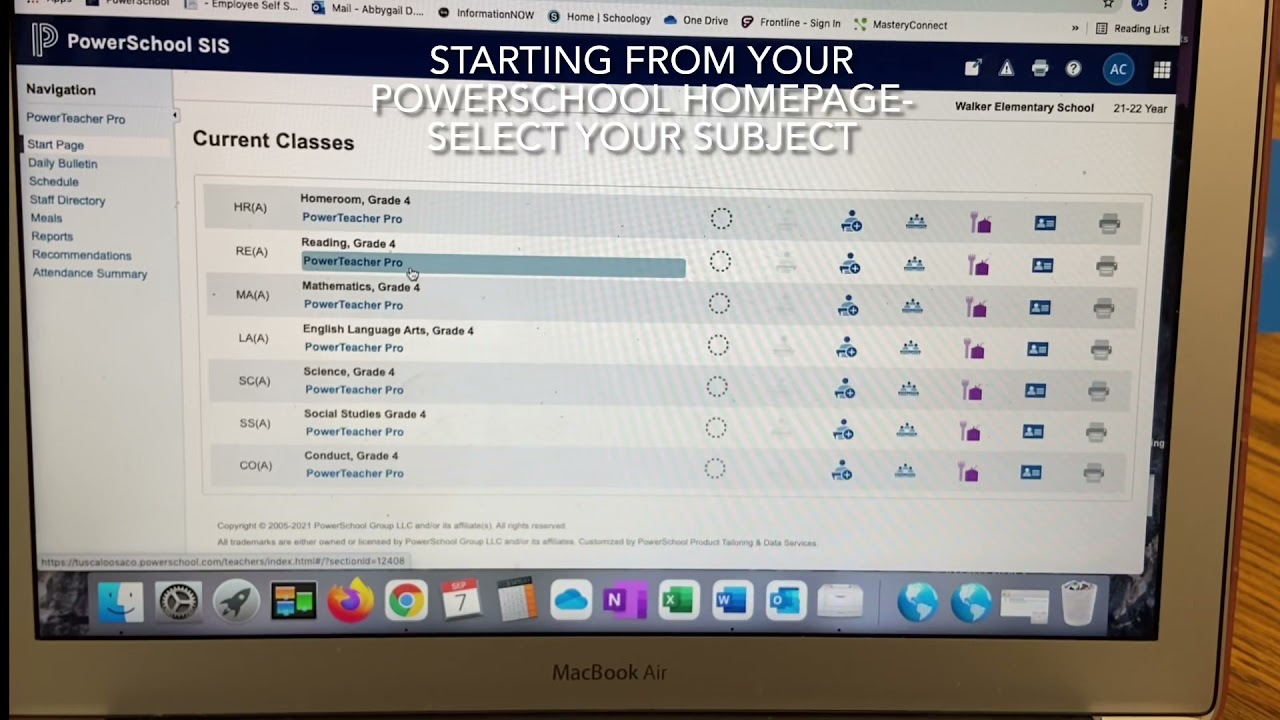 Entering Grades Into Powerschool Youtube