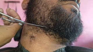 ASMR Young Barber Boy New Style Beard Transformation in Pakistan🇵🇰🇵🇰#makeup #haircut #fadehaircut