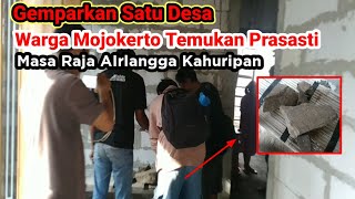 Gempar !! Warga Mojokerto Temukan Prasasti Raja Airlangga. Pertanda apa ini