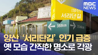 양산 '서리단길' 인기 급증, 옛 모습 간직한 명소로 각광 (2022.02.21/뉴스투데이/부산/MBC)