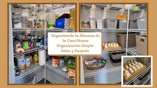 Organizando la Alacena de la Casa Nueva | ANTES Y DESPUES | Pantry Makeover | Organización Simple