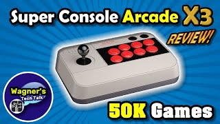 Super Console X3 Arcade Stick Review with 50,000+ Games (256GB SD)