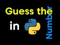Making a NUMBER GUESSING GAME in Python! | Python tutorial for beginners!