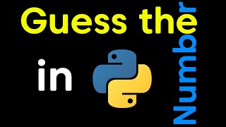 Making a NUMBER GUESSING GAME in Python! | Python tutorial for beginners!
