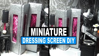 How to Make a Miniature Dressing Screen