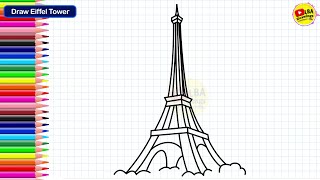 How To Draw Eiffel Tower | LBA Drawings