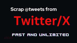 Scrap tweets from X.com using Python Automation - No API required