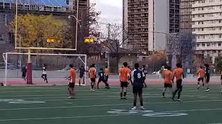 Tdssaa senior boys playoff soccer Harbord ci 1-0 loss vs Oakwood ci From November 6 Goal only by oci