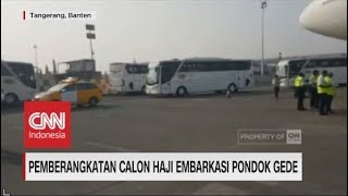 Pemberangkatan Calon Haji Embarkasi Pondok Gede