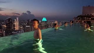 MBS Infinity Pool with Sunset