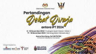 PERTANDINGAN DEBAT DIRAJA ANTARA IPT 2024 | BAHASA MELAYU | PUSINGAN 2 | SIDANG 2