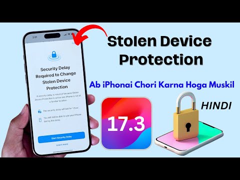 How to Use Stolen Device Protection Feature on iPhone iOS 17.3  Explain in Hindi