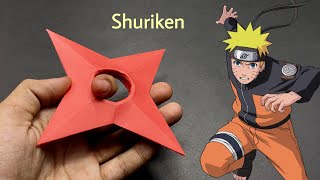 MAKING NARUTO SHURIKEN FROM PAPER | How to make a Paper Ninja Star