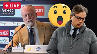 Giuntoli-Juventus, clamorosa FRENATA di De Laurentiis 😱🚨 L'ANNUNCIO