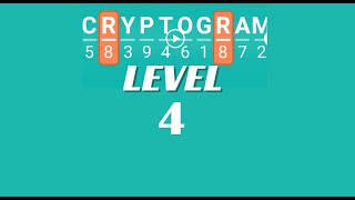 Cryptogram Level 4 Answers ✅ | Go Answer