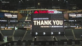 State Farm Arena voting precinct: A look inside