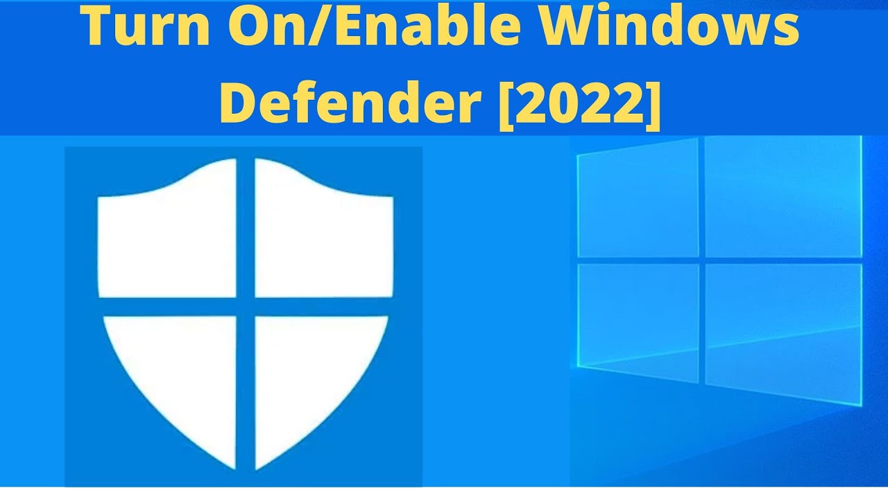 How To Enable Windows Defender In Windows 10 || How To Turn On Windows ...