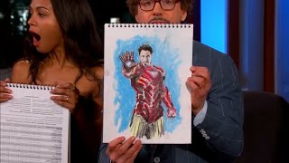 Avengers Cast Draw Their Characters⚡|| Wait For IronMan🔥 || #shorts