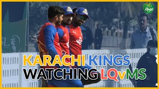 PSL 6 | Karachi Kings watching Lahore Qalandar v Multan Sultan match | Practice match | Babar Azam