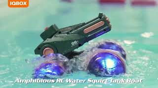 2024 Newest Amphibious Remote Control Car Boat + Water Gun Toy