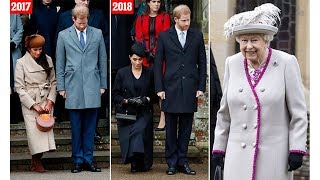 Meghan Markle performs perfect curtsy for the Queen at Christmas Day 2018