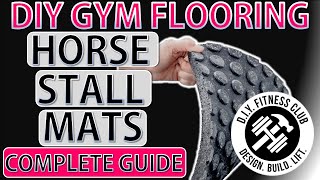 DIY Gym Flooring: Horse Stall Mats - COMPLETE GUIDE (Including Get rid of smell, How to Cut)