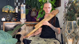 Peace Within Meditation - Natural Stress Relief Sound Healing  - Relaxing Triple Flute & Rainstick