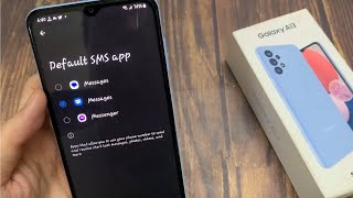 Samsung Galaxy A13: How to Set The Default SMS App to Samsung/Google Messages /Facebook Messenger