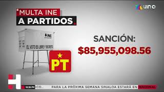 Sanción histórica a partidos políticos