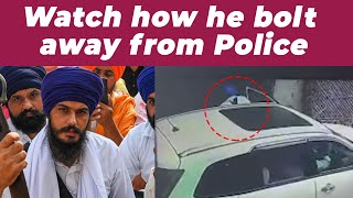 Amritpal Singh Chase: Watch how he bolt away from Police in these gripping CCTV clips|TrueScoop News
