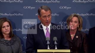 BOEHNER TO THE SENATE- 'NO BUDGET, NO PAY'