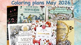 Coloring plans for May 2026 | Adult Coloring