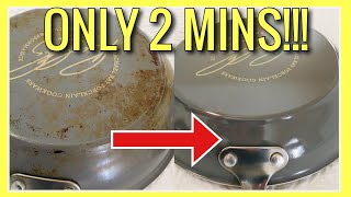 How to Clean Pans, Pots, Sheet Pans, Cookie Sheets!!! (STAINS GONE MAGIC) | Andrea Jean