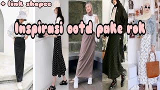 INSPIRASI OOTD PAKE ROK | SHOPEE HAUL + LINK PRODUK