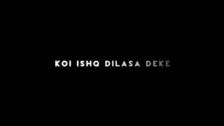 Koi Ishq Dilasa deke - Ki Honda Pyaar - LOFI | Black Screen Lyrics Video 🥀 VISHAL EDITOR'S STATUS
