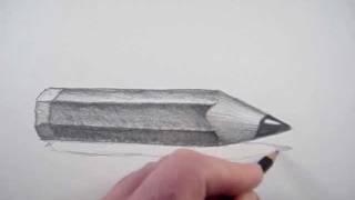 How to Draw a Pencil in 3D