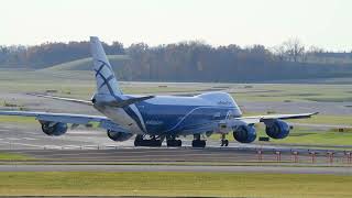 (4K) AirBridgeCargo 747-8F Takeoff Out of CVG